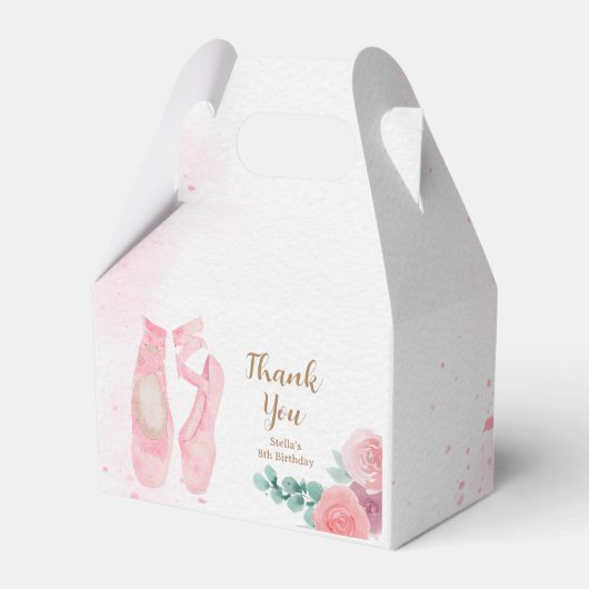 ウォーターカラーピンクバレリナシューズ フェイバーボックス (正面サイド)