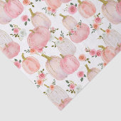 ウォーターカラーピンクパンプキンズ花模様パステルバラ 薄葉紙 (詳細)