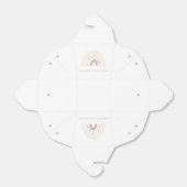 ウォーターカラーピンクパープルパステルレインボー誕生日 フェイバーボックス (折り畳みなし)