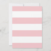 ウォーターカラーピンクピニーズバルミツワー招待状 招待状 (裏面)