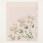 ウォーターカラーピンクフローラブーケウィークリープランナー プランナー手帳 (裏面)