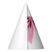 ウォーターカラーピンクボウシック甘い16誕生日 パーティーハット (裏面)