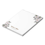 ウォーターカラーピンクローズバレリナフローラア結婚ートズ ノートパッド (回転)