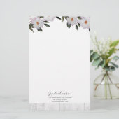 ウォーターカラーピンクローズバレリーナイラストレーション 便箋 (スタンド正面)