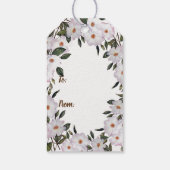 ウォーターカラーピンクローズバレリーナハッピーアニバーサリー ギフトタグ (裏面)