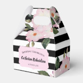 ウォーターカラーピンクローズバレリーナフローラストライプ フェイバーボックス (裏面サイド)