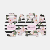 ウォーターカラーピンクローズバレリーナフローラストライプ フェイバーボックス (折り畳みなし)