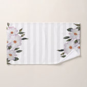 ウォーターカラーピンクローズバレリーナフローラデザイン バスタオルセット (ハンドタオル)