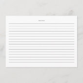 ウォーターカラーピンクローズ&ユーカリブライダルレシピ エンクロージャーカード (裏面)