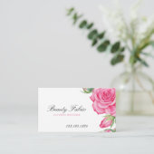 ウォーターカラーピンクローゼズアパレルファッションブティック 名刺 (スタンド正面)