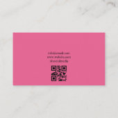 ウォーターカラーピンクローゼズアパレルファッションブティック 名刺 (裏面)