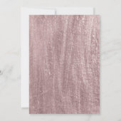 ウォーターカラーピーコックフローラブライダルシャワー 招待状 (裏面)