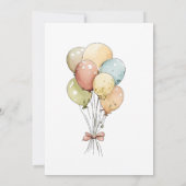 ウォーターカラーピーターラビット誕生日 サンキューカード (裏面)