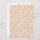 ウォーターカラーピーチセージグリーンフローラブライダルシャワー 招待状 (裏面)