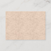 ウォーターカラーピーチセージグリーンフローラRSVP エンクロージャーカード (裏面)