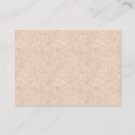 ウォーターカラーピーチセージグリーンフローラRSVP エンクロージャーカード (裏面)