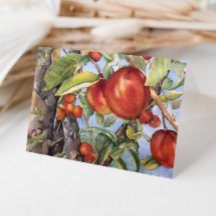 ウォーターカラーピーチツリーオーチャードフルーツハーベスト