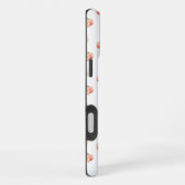 ウォーターカラーピーチパターン iPhoneケース (右側面)