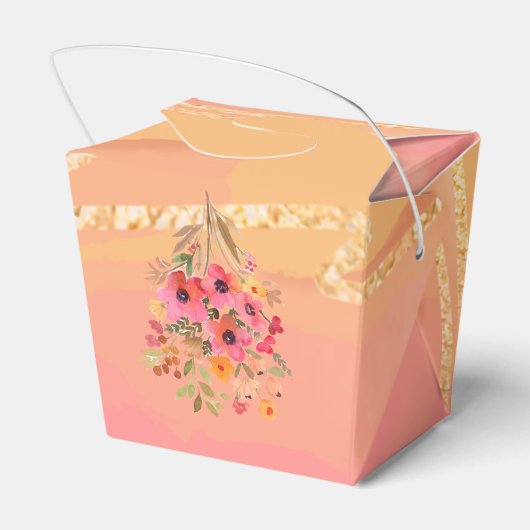 ウォーターカラーピーチピンクガーデン開花 フェイバーボックス (裏面サイド)