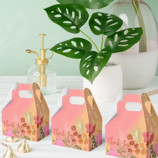 ウォーターカラーピーチピンクガーデン開花 フェイバーボックス