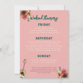 ウォーターカラーファイナルフィエスタバチェロレッテ招待状 招待状 (裏面)