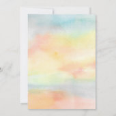 ウォーターカラーファミリーツリーバプテスマ《キリスト教》洗礼式や命名式 招待状 (裏面)