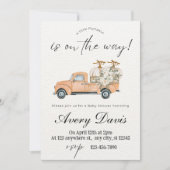 ウォーターカラーファームカボンプキンスベビーシャワー招待状 招待状 (正面)