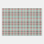 ウォーターカラーファームハウスカントリークリスマス ラッピングペーパーシート (正面2)