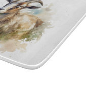 ウォーターカラーファームハウスヤギカスタム カッティングボード (角)