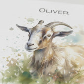 ウォーターカラーファームハウスヤギカスタム スタンダードカクテルナプキン