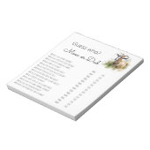 ウォーターカラーファームハウスヤギカスタム ノートパッド (回転)