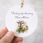 ウォーターカラーファームハウスヤギカスタム フェイバータグ