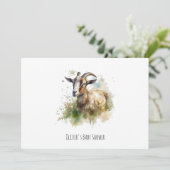 ウォーターカラーファームハウスヤギカスタム 招待状 (スタンド正面)