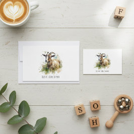 ウォーターカラーファームハウスヤギカスタム 招待状