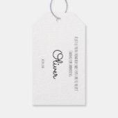 ウォーターカラーファームハウスヤギカスタム、発泡ボード ギフトタグ (裏面)