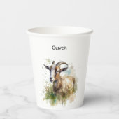 ウォーターカラーファームハウスヤギカスタム 紙コップ (裏面)