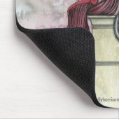 ウォーターカラーフェアリードラゴンアートマウスパッド マウスパッド (コーナー)