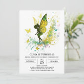 ウォーターカラーフェアリードリーム誕生日 招待状 (スタンド正面)