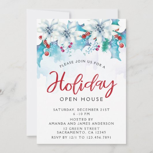 ウォーターカラーフェスティバルホリデーオープンハウス 招待状 (正面)