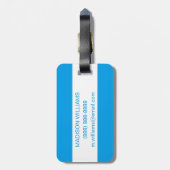 ウォーターカラーフェニックスモーテル ラゲッジタグ (裏面縦)