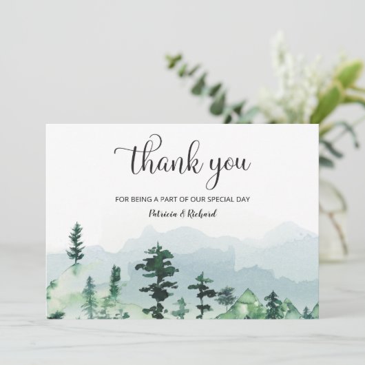 ウォーターカラーフォレストアウトドア結婚ーズありがとう (スタンド正面)