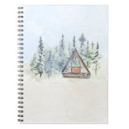 ウォーターカラーフォレストキャビンホーム ノートブック