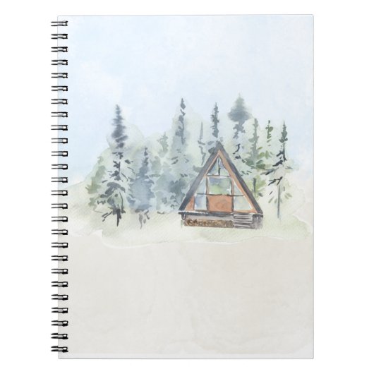 ウォーターカラーフォレストキャビンホーム ノートブック (正面)