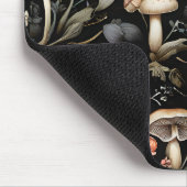 ウォーターカラーフォレストグリーンリーマッシュルーム秋 マウスパッド (コーナー)