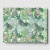 ウォーターカラーフォレストマウンテンキャビン ゲストブック (裏面)