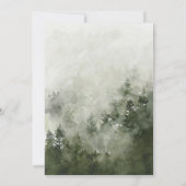 ウォーターカラーフォレストマウンテン結婚式招待状 招待状 (裏面)