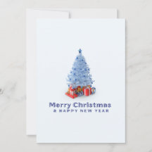 ウォーターカラーフォレスト メリークリスマスカード