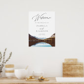 ウォーターカラーフォートローダーデールスカイライン結婚の歓迎 ポスター (キッチン)