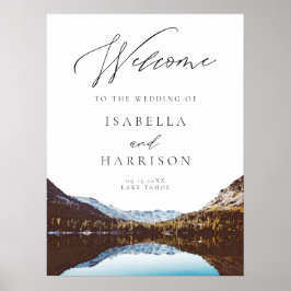 ウォーターカラーフォートローダーデールスカイライン結婚の歓迎 ポスター