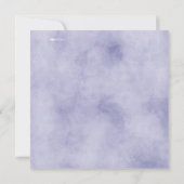 ウォーターカラーフジテリア結婚式招待状 | スクエア 招待状 (裏面)